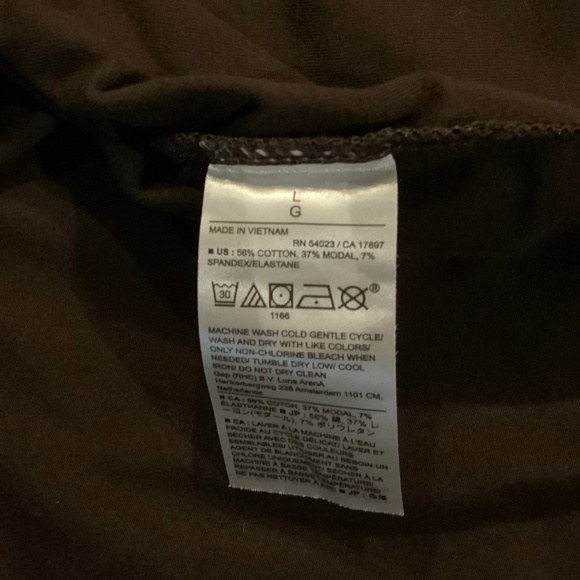 NWT Banana Republic Crossed Over Knit Sleeveless Top Chocolate Brown Color Sz L - Picture 7 of 7